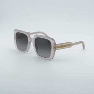 Dior DIORSIGNATURE S11F 78A1 Sunglasses Brown Square Frame, Grey Lenses